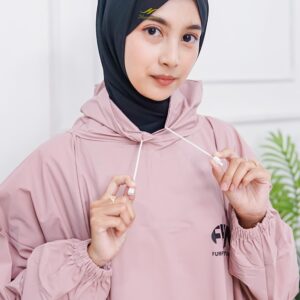 jas hujan fhn pink