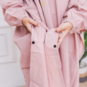 jas hujan ponco pink