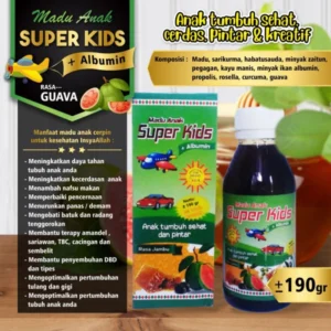 MADU ANAK SUPERKIDS Pereda Batuk Pilek Radang sariawan Penurun Panas penambah Nafsu Makan amandel